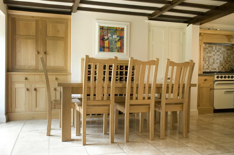 Oak dining suite by Chris Tribe