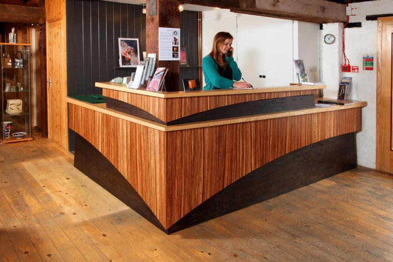 Ropewalk Reception counter by Tim Rinaldi