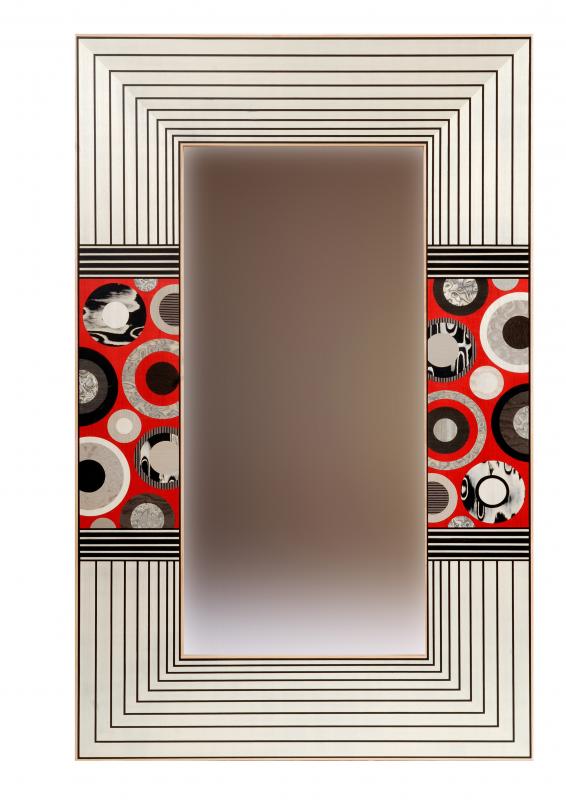 Marquetry mirror by Christine Meyer-Eaglestone