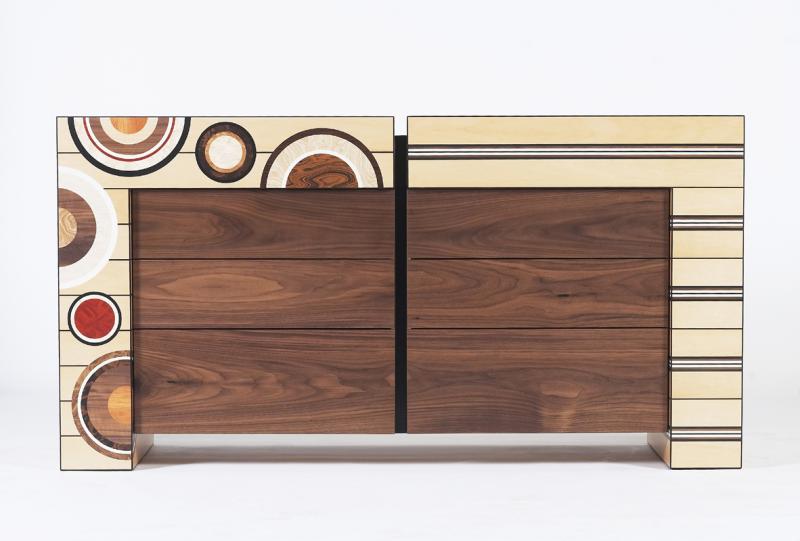 Opposites (Circles and Stripes), front view by Christine Meyer-Eaglestone
