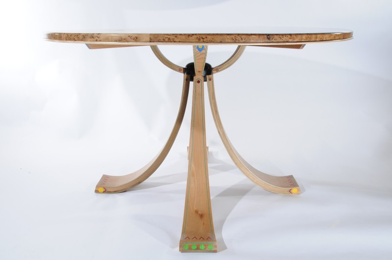 Egyptian hall table base by Sam Anderson