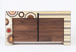 Opposites (Circles and Stripes), front view by Christine Meyer-Eaglestone
